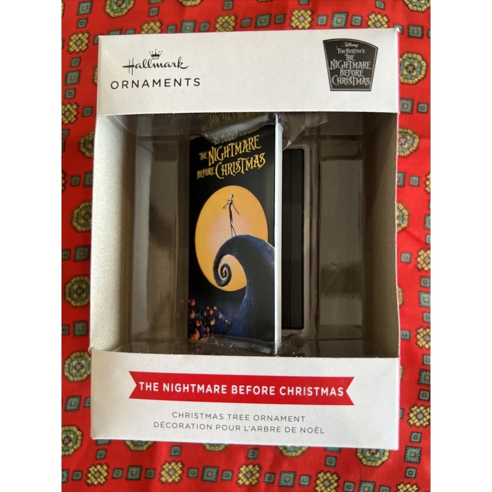 Nightmare Before Christmas 2022 Hallmark Tree Ornament VHS - NEW